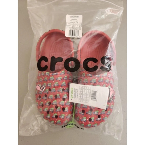 New CROCS Classic VINEYARD VINES Holiday Clog Size M6/W8 Red - Picture 9 of 10